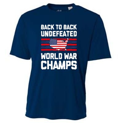 Back To Back Undefeated World War Champs Cooling Performance Crew T-Shirt