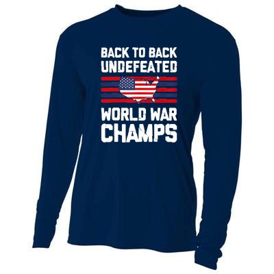 Back To Back Undefeated World War Champs Cooling Performance Long Sleeve Crew