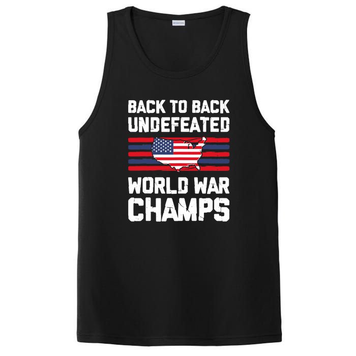 Back To Back Undefeated World War Champs 4th Of July PosiCharge Competitor Tank