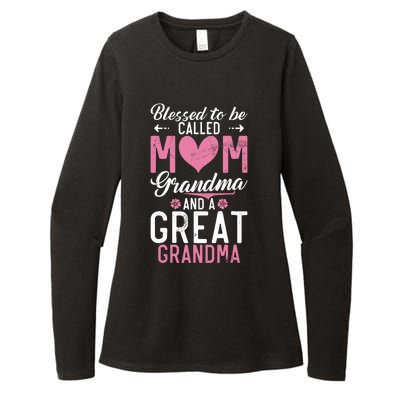 Blessed To Be Called Grandma And A Great Grandma Womens CVC Long Sleeve Shirt