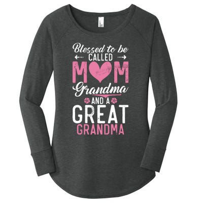 Blessed To Be Called Grandma And A Great Grandma Women's Perfect Tri Tunic Long Sleeve Shirt