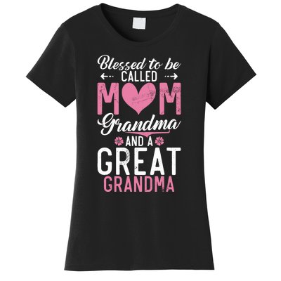 Blessed To Be Called Grandma And A Great Grandma Women's T-Shirt