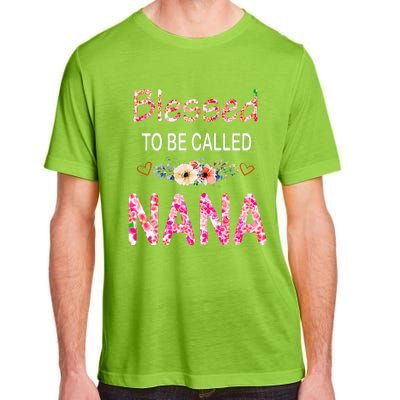 Blessed To Be Called Nana Mother's Day For Women Adult ChromaSoft Performance T-Shirt