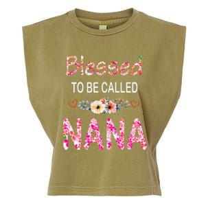 Blessed To Be Called Nana Mother's Day For Women Garment-Dyed Women's Muscle Tee