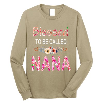 Blessed To Be Called Nana Mother's Day For Women Long Sleeve Shirt