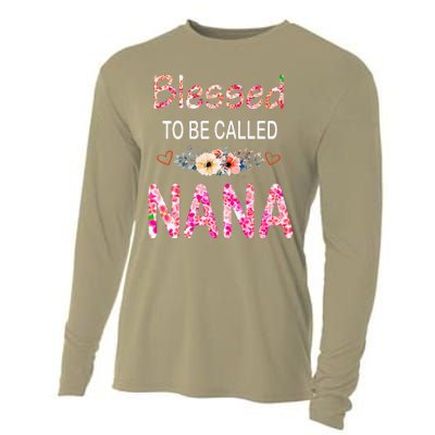 Blessed To Be Called Nana Mother's Day For Women Cooling Performance Long Sleeve Crew