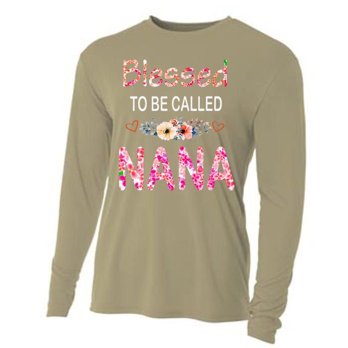 Blessed To Be Called Nana Mother's Day For Women Cooling Performance Long Sleeve Crew