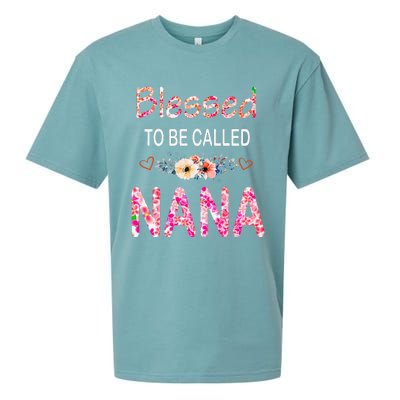 Blessed To Be Called Nana Mother's Day For Women Sueded Cloud Jersey T-Shirt