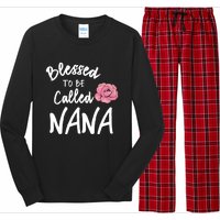 Blessed To Be Called Nana Gift From Grandson To Grandma MotherS Day Long Sleeve Pajama Set