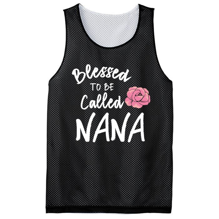 Blessed To Be Called Nana Gift From Grandson To Grandma MotherS Day Mesh Reversible Basketball Jersey Tank