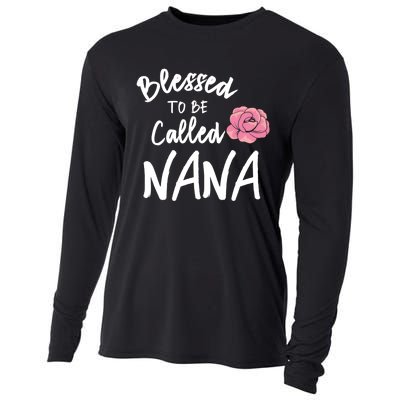 Blessed To Be Called Nana Gift From Grandson To Grandma MotherS Day Cooling Performance Long Sleeve Crew