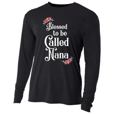 Blessed To Be Called Nana Gift For Women MotherS Day Cooling Performance Long Sleeve Crew