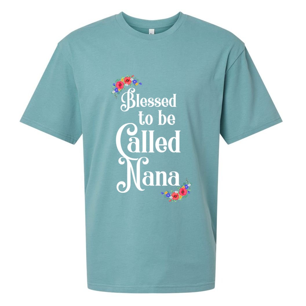 Blessed To Be Called Nana Gift For Women MotherS Day Sueded Cloud Jersey T-Shirt
