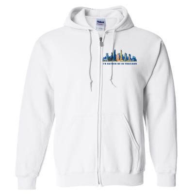 Bangkok Thailand Full Zip Hoodie