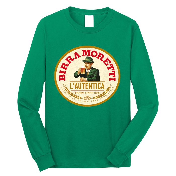 Best To Buy Iconic Vintage Birra Moretti Logo 1859 Design Long Sleeve Shirt