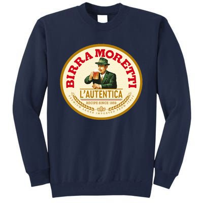 Best To Buy Iconic Vintage Birra Moretti Logo 1859 Design Tall Sweatshirt