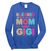 Blessed To Be Called Mom And Gigi Floral Mother's Day Gift Long Sleeve Shirt