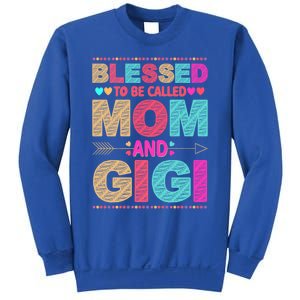 Blessed To Be Called Mom And Gigi Floral Mother's Day Gift Sweatshirt