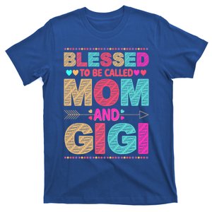 Blessed To Be Called Mom And Gigi Floral Mother's Day Gift T-Shirt