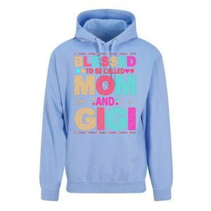 Blessed To Be Called Mom And Gigi Floral Mother's Day Gift Unisex Surf Hoodie