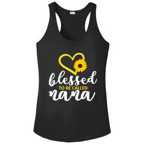 Blessed To Be Called Nana Lovely Sunflower Gift MotherS Day Ladies PosiCharge Competitor Racerback Tank