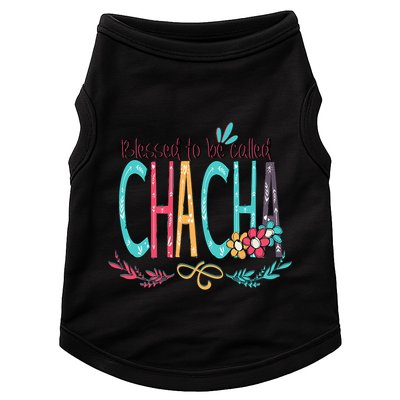 Blessed To Be Called Chacha Colorful Grandma Doggie Tank