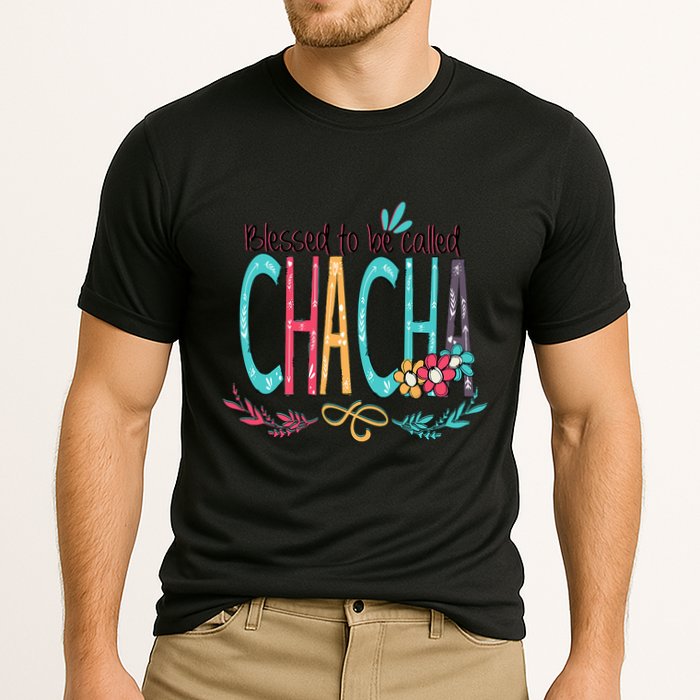 Blessed To Be Called Chacha Colorful Grandma Performance Shirt