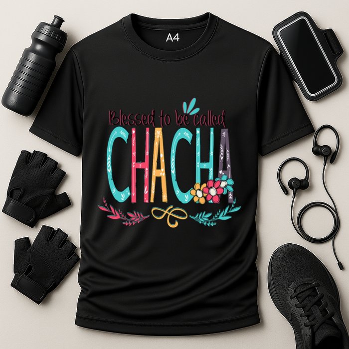 Blessed To Be Called Chacha Colorful Grandma Performance Shirt