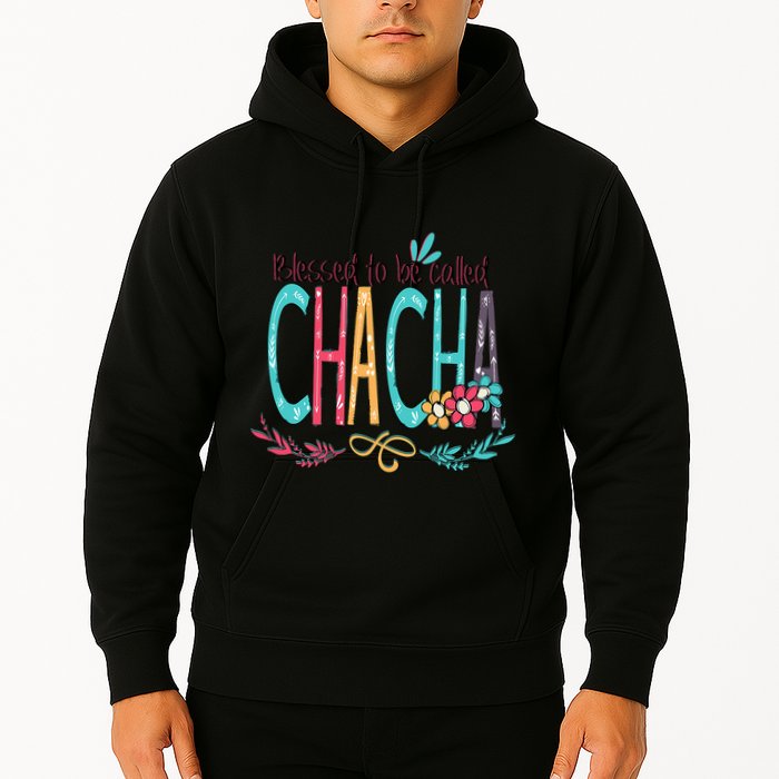 Blessed To Be Called Chacha Colorful Grandma Hoodie