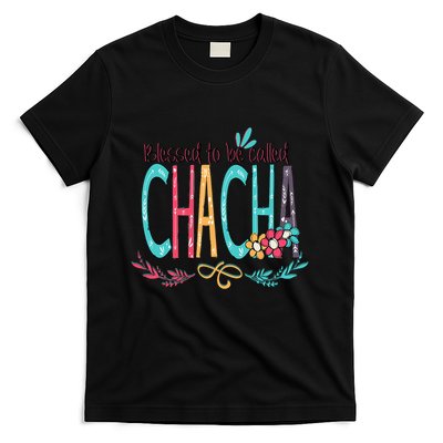 Blessed To Be Called Chacha Colorful Grandma T-Shirt
