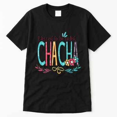 Blessed To Be Called Chacha Colorful Grandma Tall T-Shirt