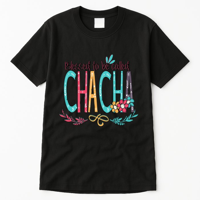 Blessed To Be Called Chacha Colorful Grandma Tall T-Shirt