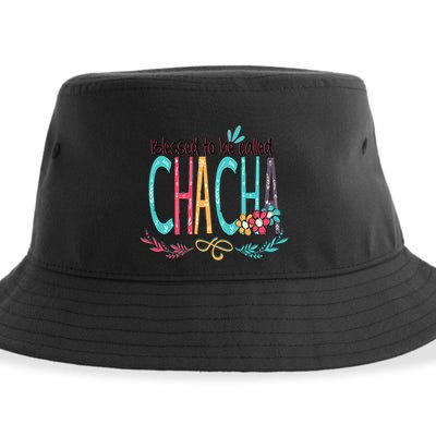 Blessed To Be Called Chacha Colorful Grandma Sustainable Bucket Hat