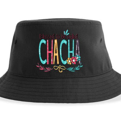 Blessed To Be Called Chacha Colorful Grandma Sustainable Bucket Hat