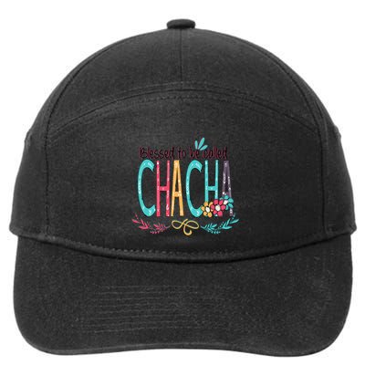 Blessed To Be Called Chacha Colorful Grandma 7-Panel Snapback Hat