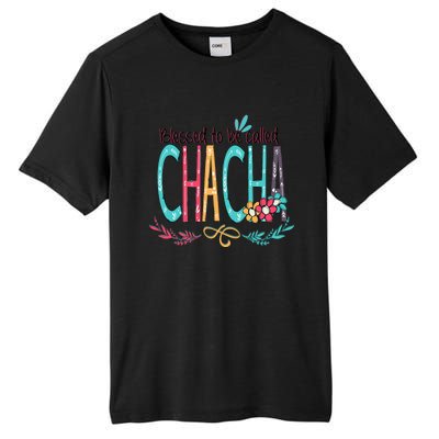 Blessed To Be Called Chacha Colorful Grandma Tall Fusion ChromaSoft Performance T-Shirt