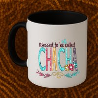 Blessed To Be Called Chacha Colorful Grandma Mug