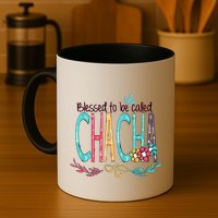 Blessed To Be Called Chacha Colorful Grandma Mug