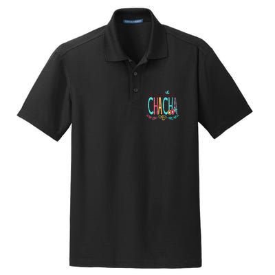 Blessed To Be Called Chacha Colorful Grandma Dry Zone Grid Polo