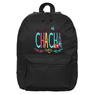 Blessed To Be Called Chacha Colorful Grandma 16 in Basic Backpack