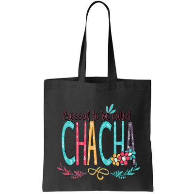 Blessed To Be Called Chacha Colorful Grandma Bag
