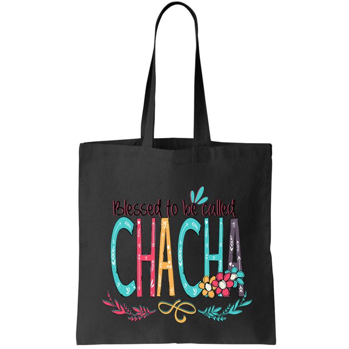 Blessed To Be Called Chacha Colorful Grandma Bag