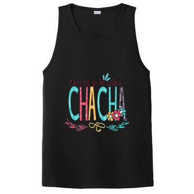 Blessed To Be Called Chacha Colorful Grandma PosiCharge Competitor Tank