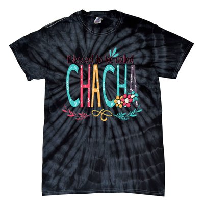 Blessed To Be Called Chacha Colorful Grandma Tie-Dye T-Shirt