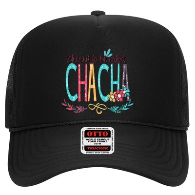 Blessed To Be Called Chacha Colorful Grandma Trucker Hat
