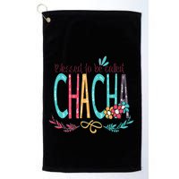 Blessed To Be Called Chacha Colorful Grandma Golf Towel