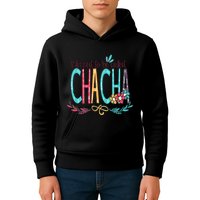 Blessed To Be Called Chacha Colorful Grandma Kids Hoodie