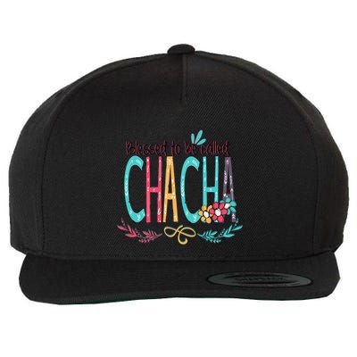 Blessed To Be Called Chacha Colorful Grandma Wool Snapback Cap