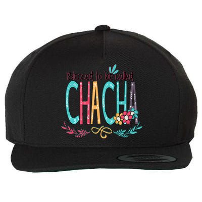 Blessed To Be Called Chacha Colorful Grandma Wool Snapback Cap