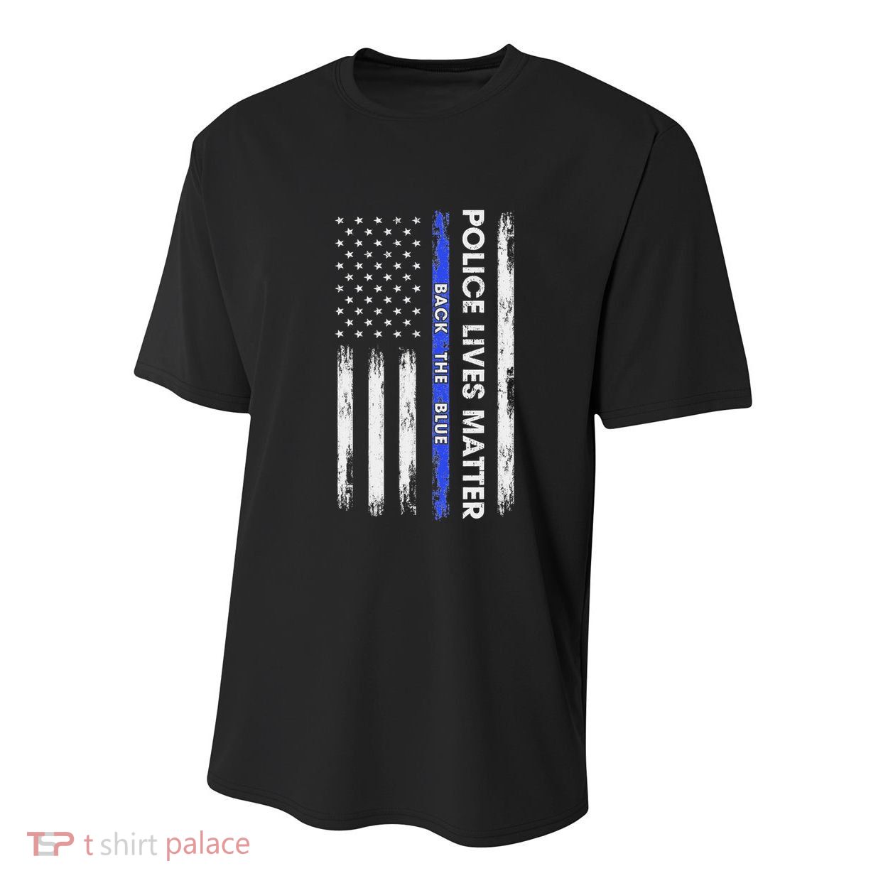 Back The Blue Thin Blue Line Usa Flag Police Lives Matter Youth Performance Sprint T-Shirt